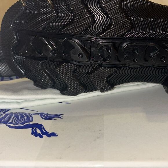 Burberry Marsh Rubber Short Rain Boots Women's NEW IN BOX 8 Black Slip On $820 - Picture 5 of 9